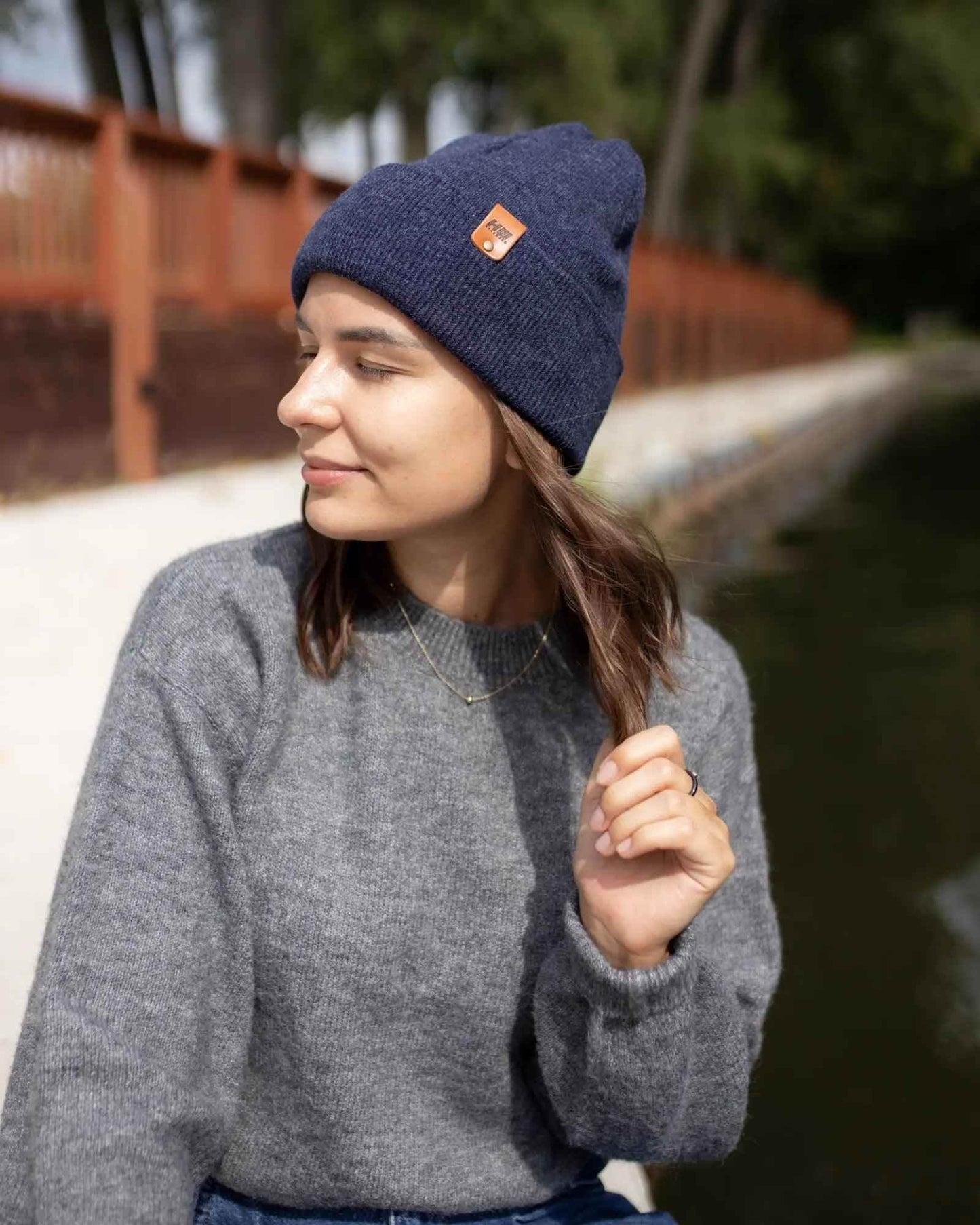 Classic Cuffed Beanie, Denim Blue