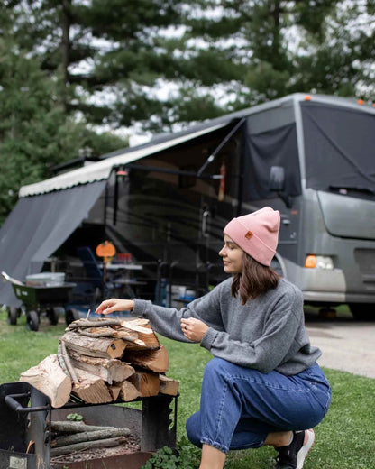 Classic Cuffed Beanie, Pearl Pink