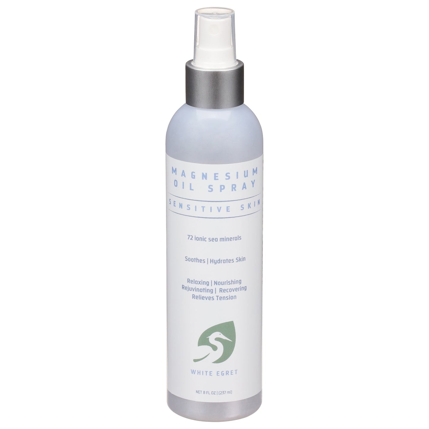 White Egret Tropical Magnesium Spray - Extra Strength, Relaxation & Sleep Support - 8 fl oz