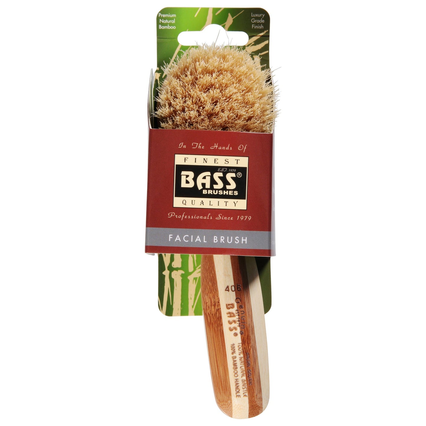 Bass Brushes Facial Cleansing Brush, Wood