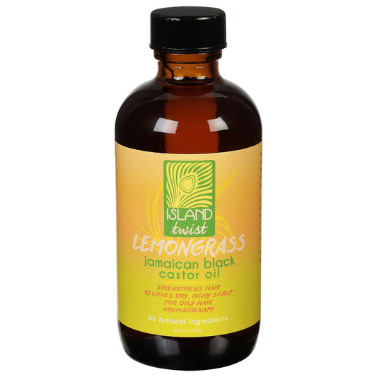 JMc N Island Twist Black Caster Oil with Lemongrass - 4 Fl Oz