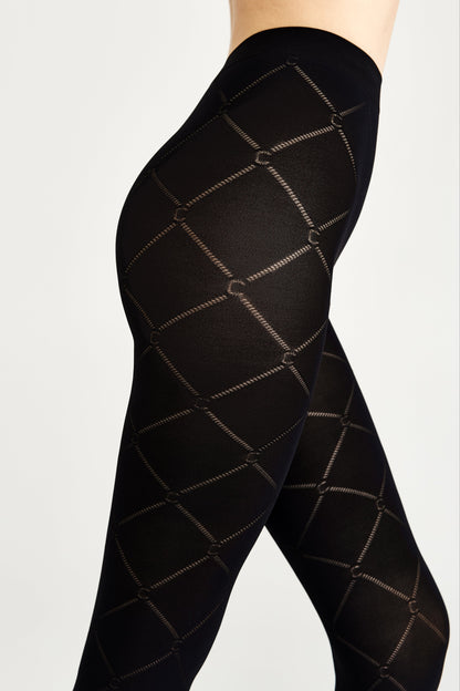 Fantasy Tights Conte History - Diamond Pattern