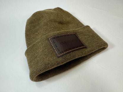 Cleveland, H Stitch Cuffed Beanie,  Brown and Green Fusion