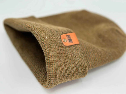 Patented H Stitch Fusion Cuffed Beanie, Brown  and Green