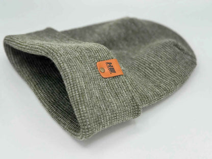Patented H Stitch Fusion Cuffed Beanie, Gray and Green