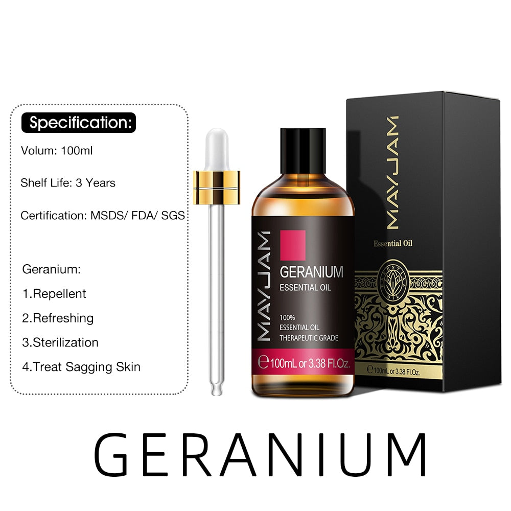 100ml Pure Natural Tea Tree Sandalwood Essential Oils Diffuser Plant Lavender Mint Vanilla Rosemary Eucalyptus Essential Oil