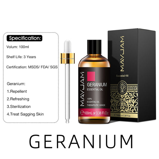 100ml Pure Natural Tea Tree Sandalwood Essential Oils Diffuser Plant Lavender Mint Vanilla Rosemary Eucalyptus Essential Oil