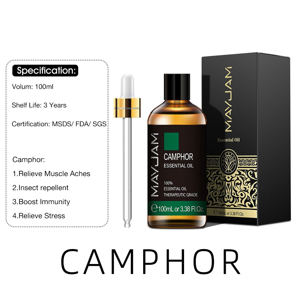 100ml Pure Natural Tea Tree Sandalwood Essential Oils Diffuser Plant Lavender Mint Vanilla Rosemary Eucalyptus Essential Oil