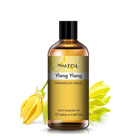 100ML Pure Natural Essential Oils Diffuser for Skin Care Rose Orange Lemon Lavender Rose Geranium Chamomile Avocado Aroma Oil