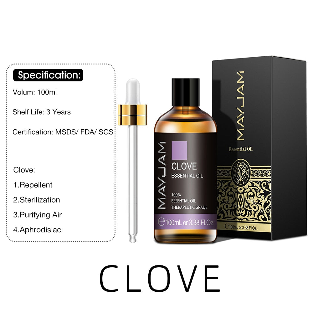 100ml Pure Natural Tea Tree Sandalwood Essential Oils Diffuser Plant Lavender Mint Vanilla Rosemary Eucalyptus Essential Oil