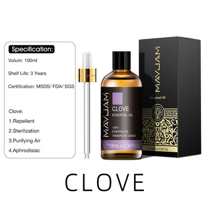 100ml Pure Natural Tea Tree Sandalwood Essential Oils Diffuser Plant Lavender Mint Vanilla Rosemary Eucalyptus Essential Oil