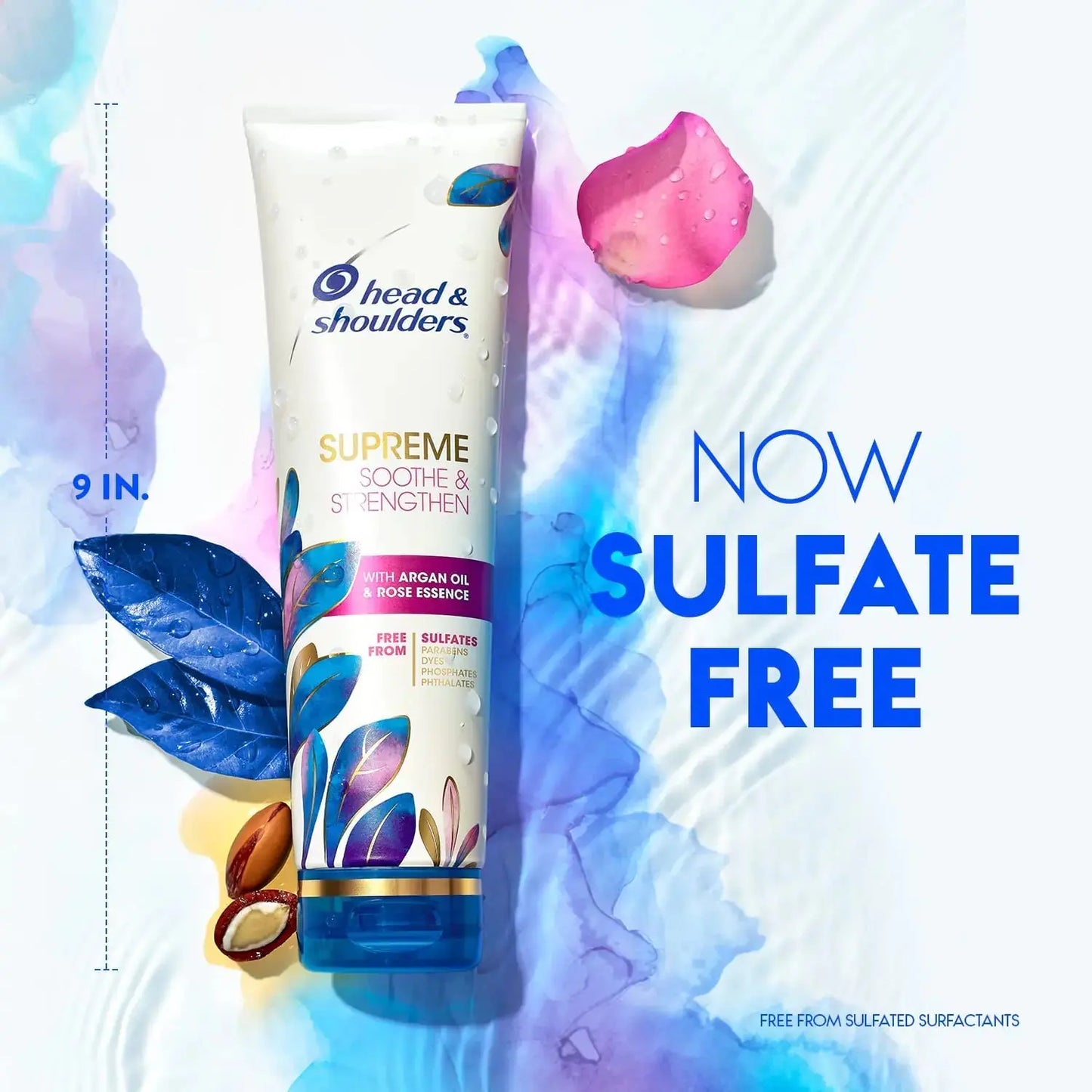 Head & Shoulders Supreme Sulfate Free Shampoo & Conditioner Set - for Dry Scalp & Dandruff Treatment
