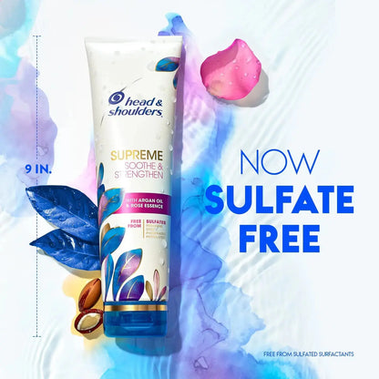 Head & Shoulders Supreme Sulfate Free Shampoo & Conditioner Set - for Dry Scalp & Dandruff Treatment