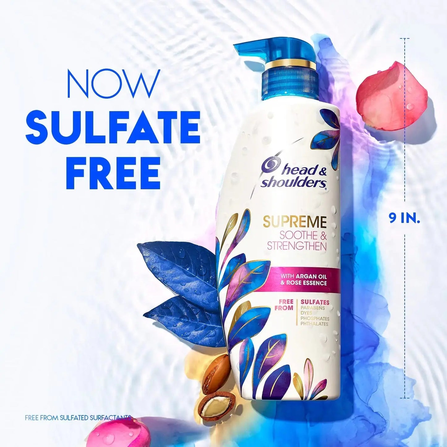 Head & Shoulders Supreme Sulfate Free Shampoo & Conditioner Set - for Dry Scalp & Dandruff Treatment