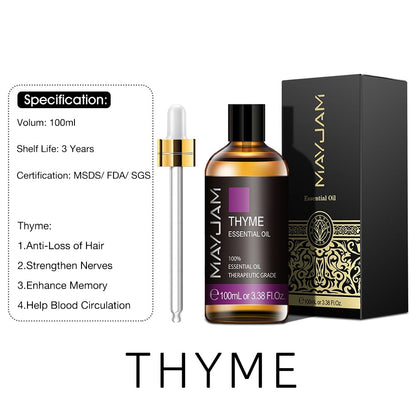 100ml Pure Natural Tea Tree Sandalwood Essential Oils Diffuser Plant Lavender Mint Vanilla Rosemary Eucalyptus Essential Oil