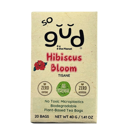 Hibiscus Bloom Tisane | Plant-based Tea Bags
