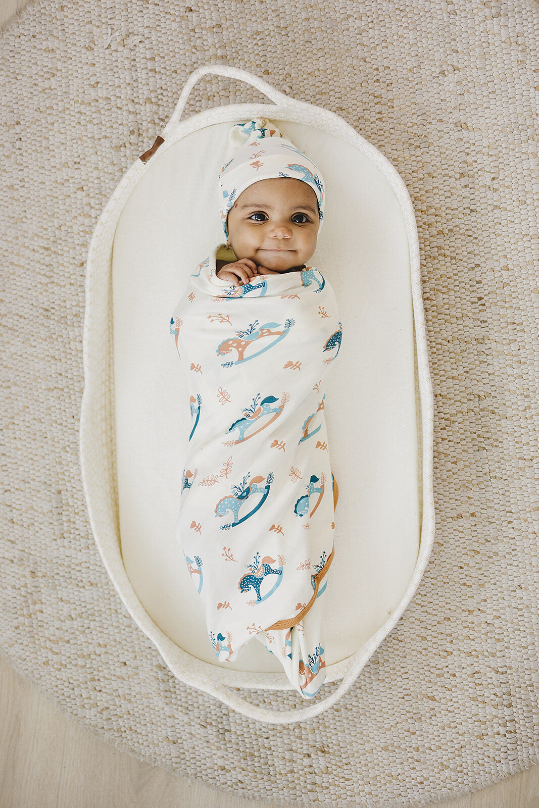 GOTS Certified Organic Cotton Hat - Rocking Horse