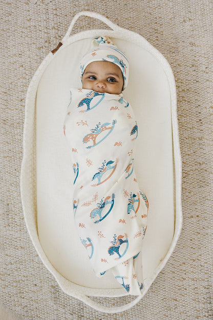 GOTS Certified Organic Cotton Hat - Rocking Horse