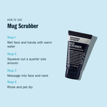 Grooming Lounge Mug Scrubber - Best Skin Scrub For Men
