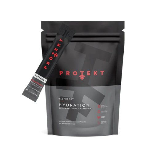 Protkt - Liquid Hydration Packet, Raspberry, 6.4 Fl Oz (10-Pack)