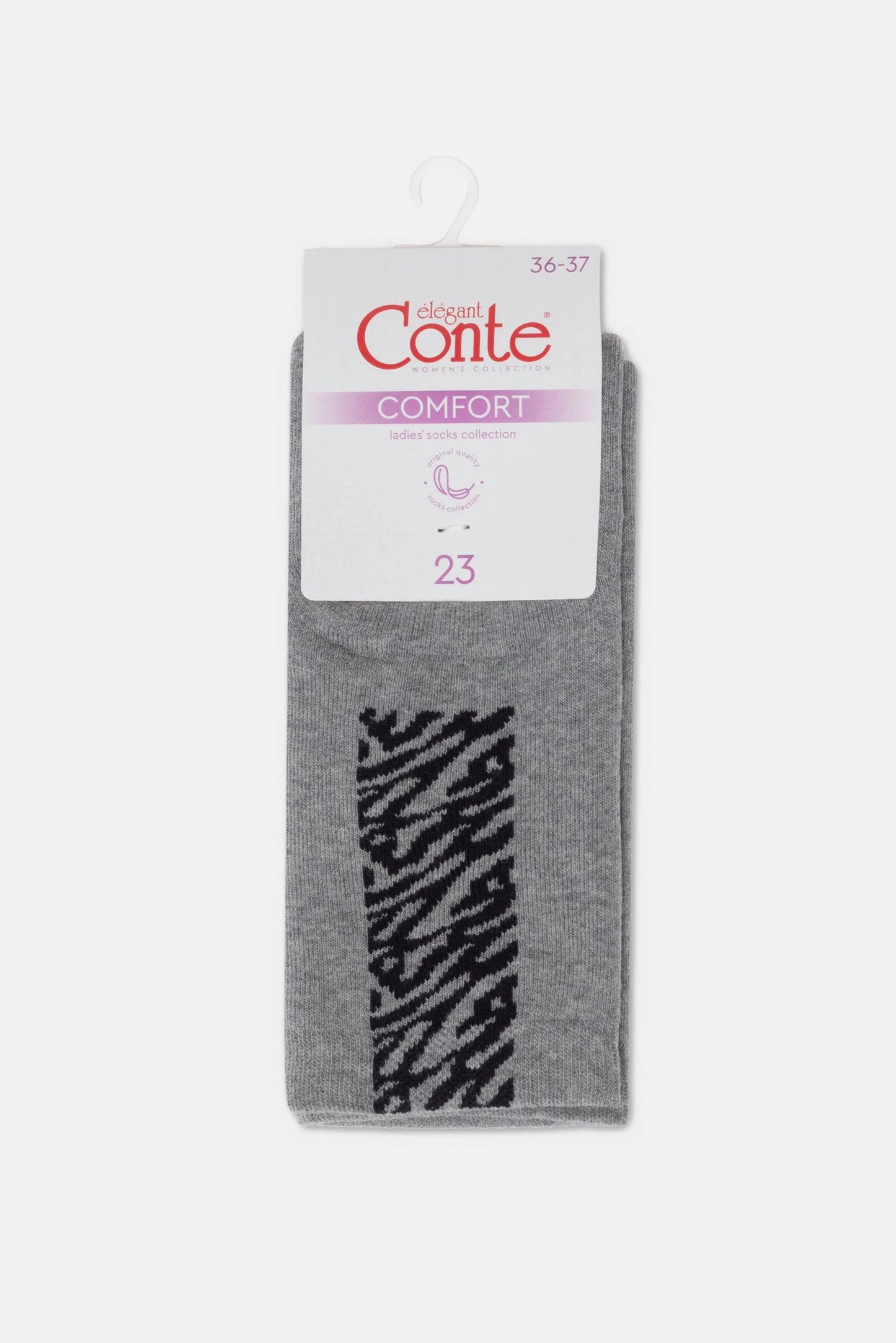 Cotton Socks Conte Comfort 570 - Zebra Stripes