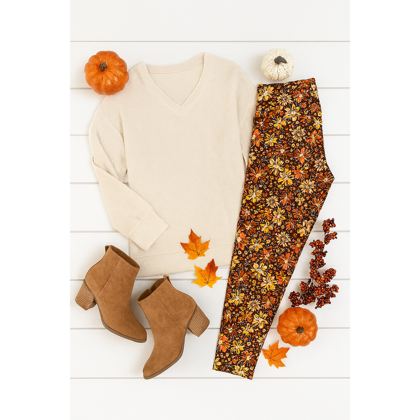 The Autumn - Fall Leaves Leggings*