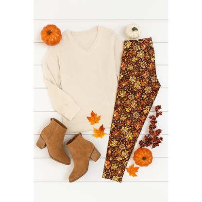 The Autumn - Fall Leaves Leggings*