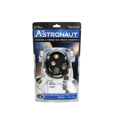 Astronaut Cookies & Cream Ice Cream Sandwich, Freeze Dried