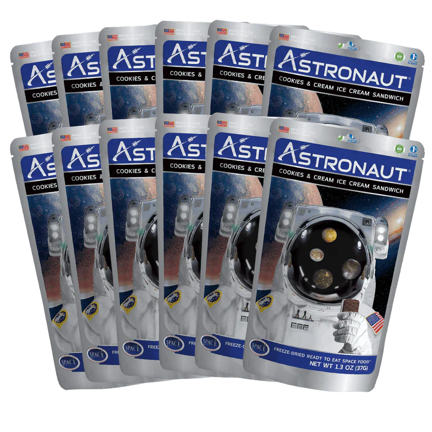 Astronaut Cookies & Cream Ice Cream Sandwich, Freeze Dried