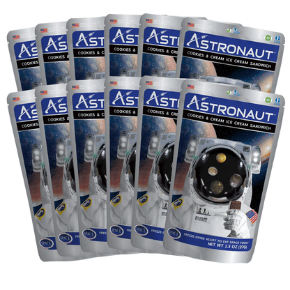 Astronaut Cookies & Cream Ice Cream Sandwich, Freeze Dried