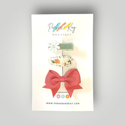 Baby 3-Piece Hair Clips Variety Set