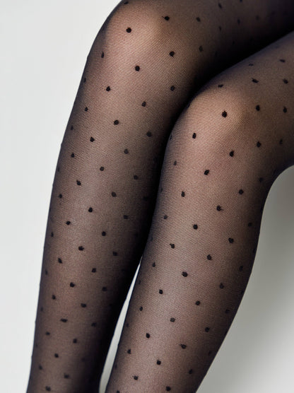 Conte Dotsy 30 Den - Fantasy Tights For Girls With a Polka Dots - 4yr. 6yr. 8yr. 10yr. 12yr. (22С-143СП)