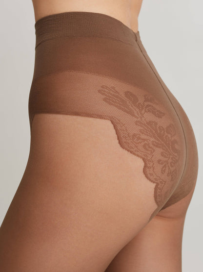 Conte Bikini Soft 20 Den - Classic Women's Tights with Laced Panties (8С-34СП)