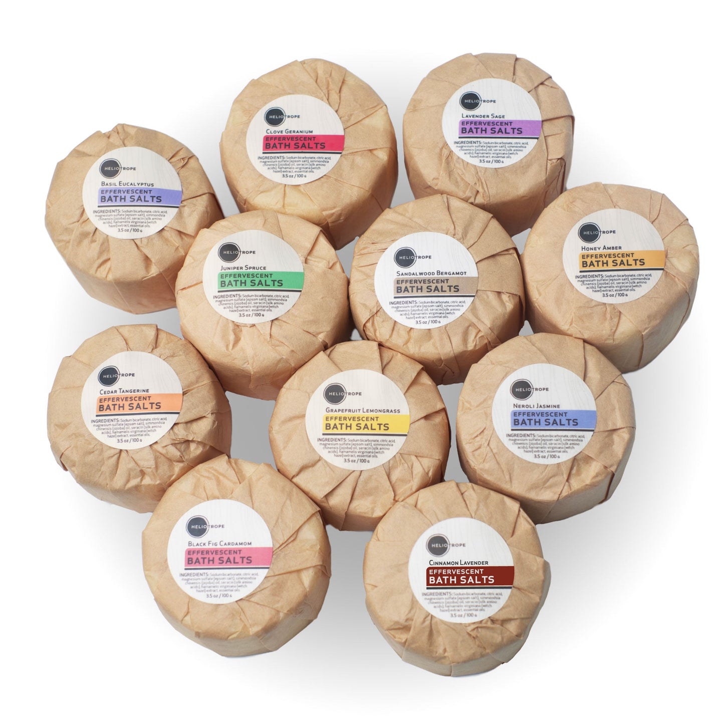 Effervescent Bath Fizzies w/Jojoba & Silk Proteins