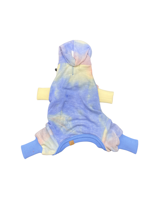 'Dale' Rainbow Tie-Dye Hooded Onesie