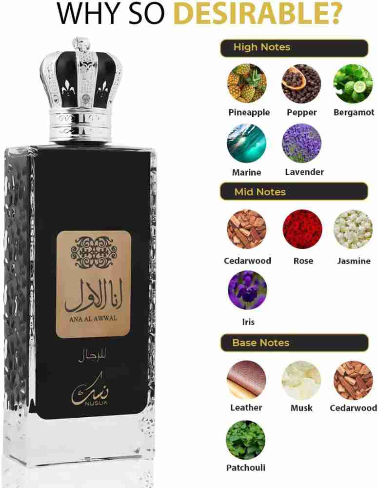 NUSUK ANA AL AWWAL BLACK EAU DE PARFUM MEN