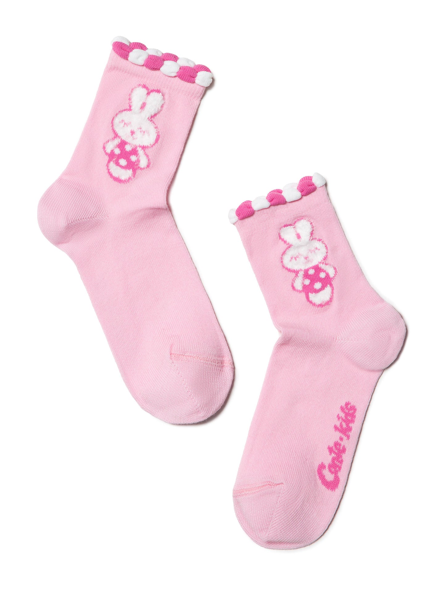 Conte-Kids Tip-Top #17С-27СП(289 & 290) - Lot of 2 pairs Cotton Socks for Girls