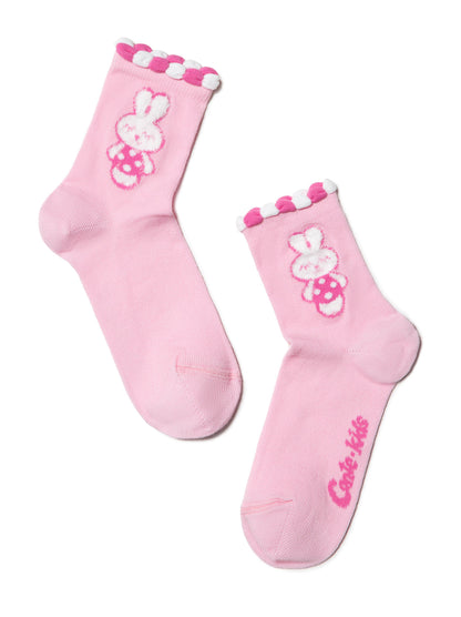 Conte-Kids Tip-Top #17С-27СП(289 & 290) - Lot of 2 pairs Cotton Socks for Girls