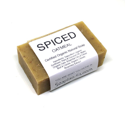 Spiced Oatmeal Bar Soap, Certified Organic