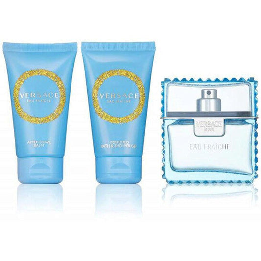 VERSACE Men’s Eau Fraiche Gift Set (EDT 50ml + AS Balm 50ml + Shower Gel 50ml)