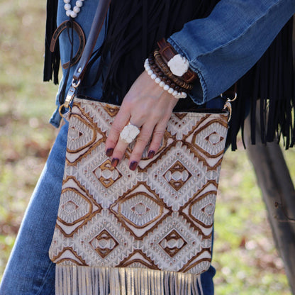 Chunky White Turquoise Slab on Hammered Gold Cuff RingBase 012s