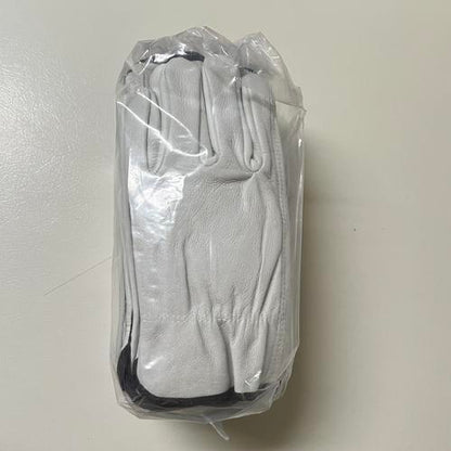 12 Pair Pack, Cow Hide Grain Leather Drivers, Work Safety Gloves, Size (Large)