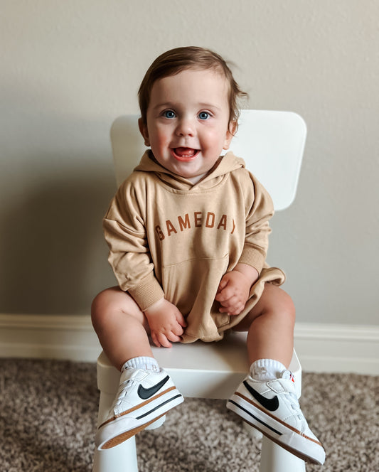 Gameday Hooded Sweatshirt Romper