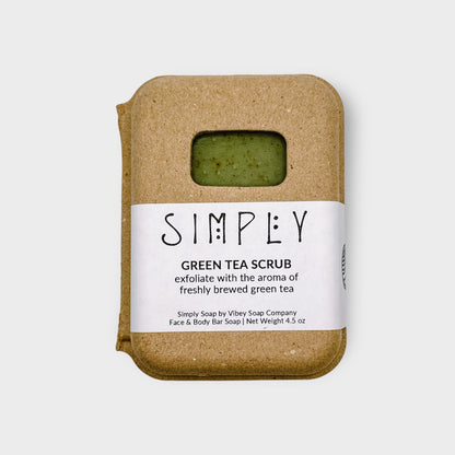 GREEN TEA SCRUB BAR SOAP
