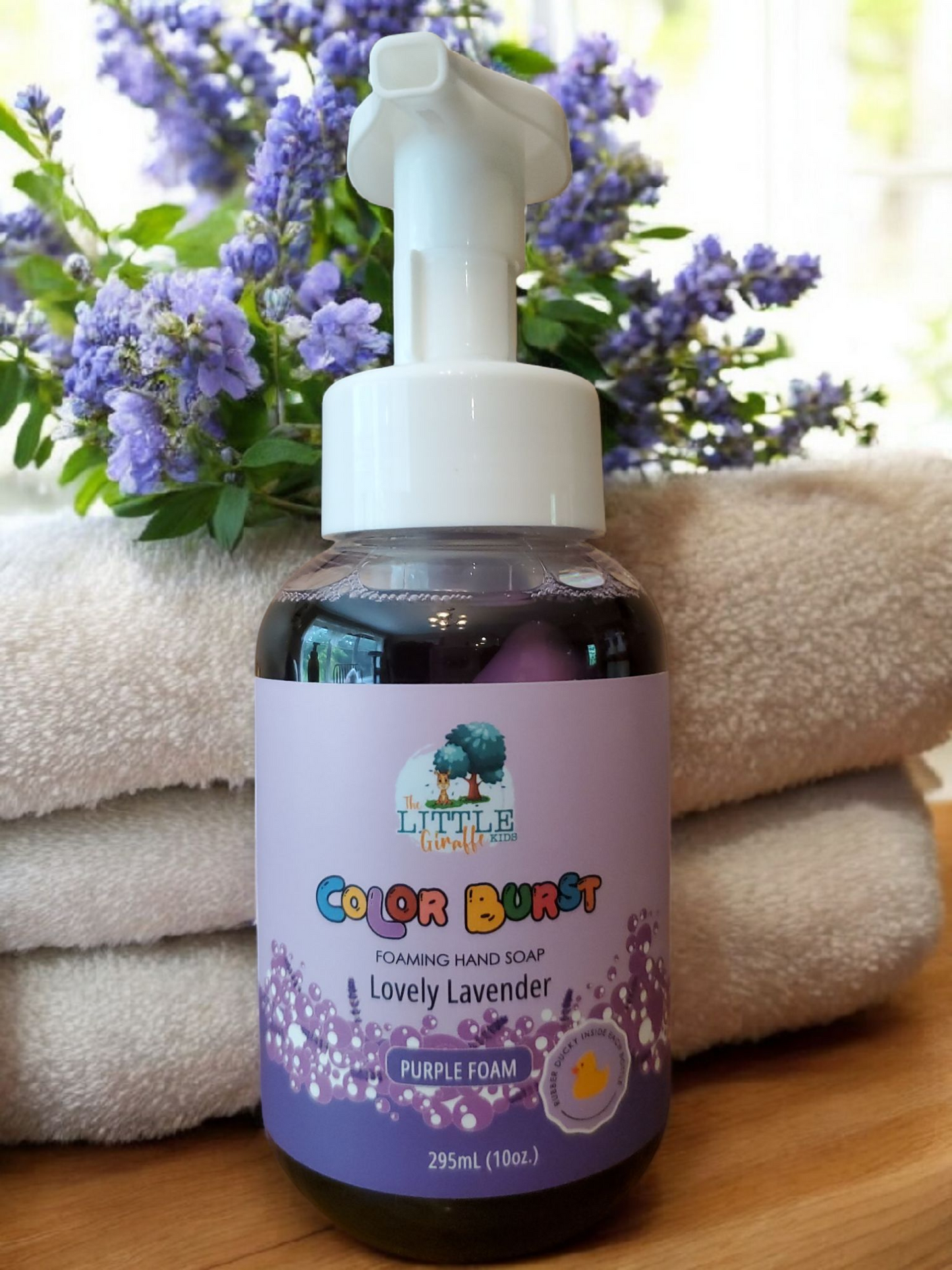Non-toxic Colorful Foaming Hand Soap. Purple Foam/Lavender