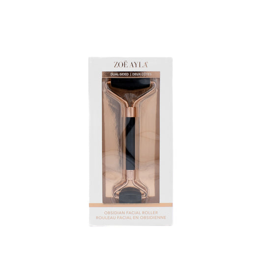Zoe Ayla Obsidian Facial Roller in Black - New