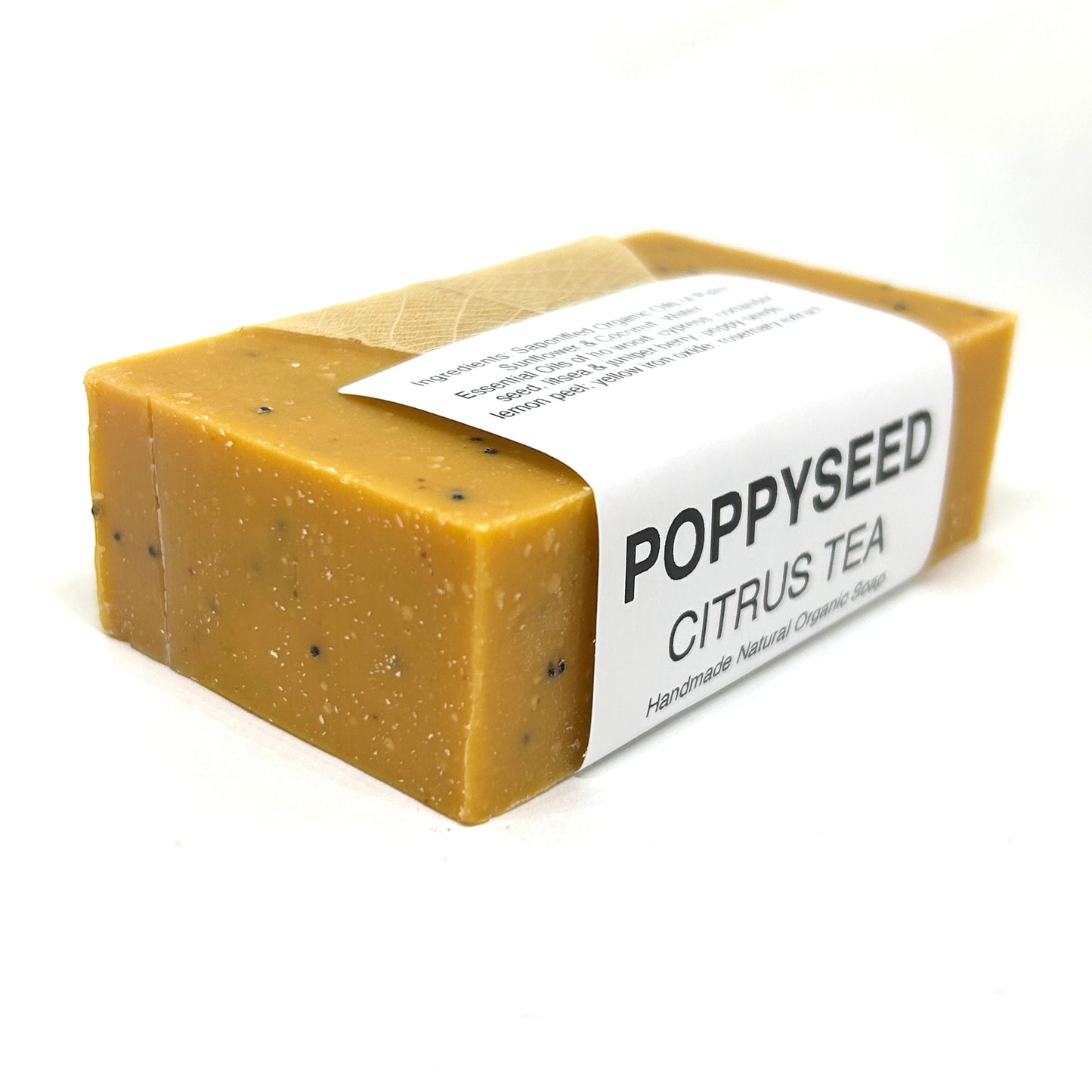Citrus Poppyseed Bar Soap, Organic