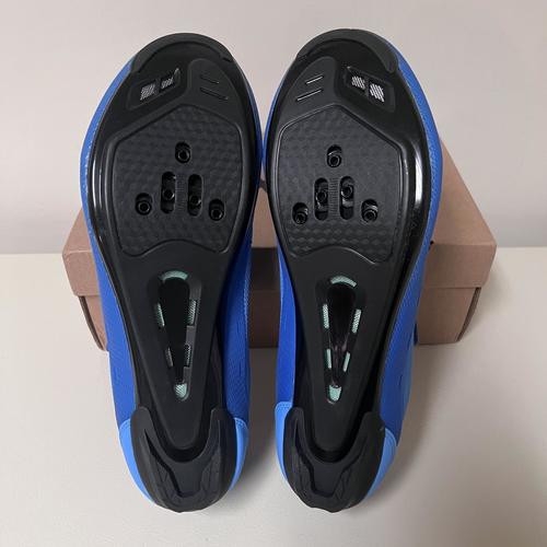 Mens Womens Cycling Shoes Compatible with Peloton Road Bike Size M9/W11,Blue