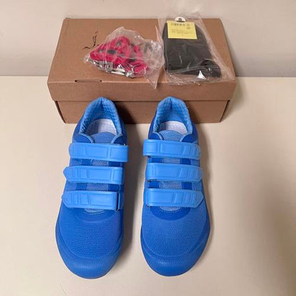 Mens Womens Cycling Shoes Compatible with Peloton Road Bike Size M9/W11,Blue