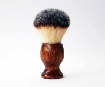 Mahogany Wood Plisson Lather Brush